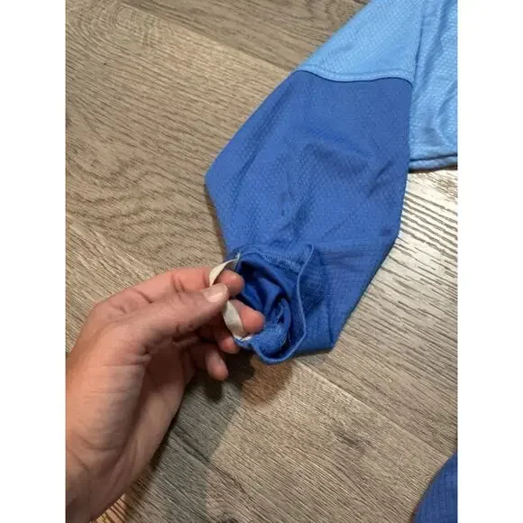 Simms SolarFlex Hoodie Featherweight Fishing Blue Mens XL Long Sleeve UPF - Picture 8 of 10